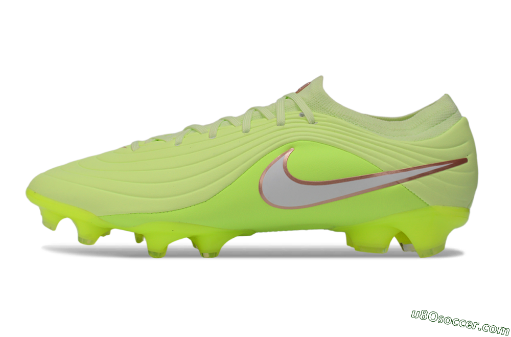 Nike Tiempo Legend 11 Elite FG Firm Ground Soccer Cleats - Lime/Neon Green/Metallic Silver 2