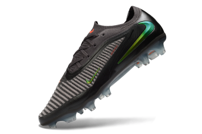 Nike Phantom 6 Elite Low FG Firm Ground Soccer Cleats - Black/Neon Green/Crimson Red