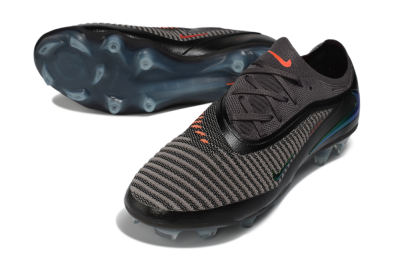 Nike Phantom 6 Elite Low FG Firm Ground Soccer Cleats - Black/Neon Green/Crimson Red