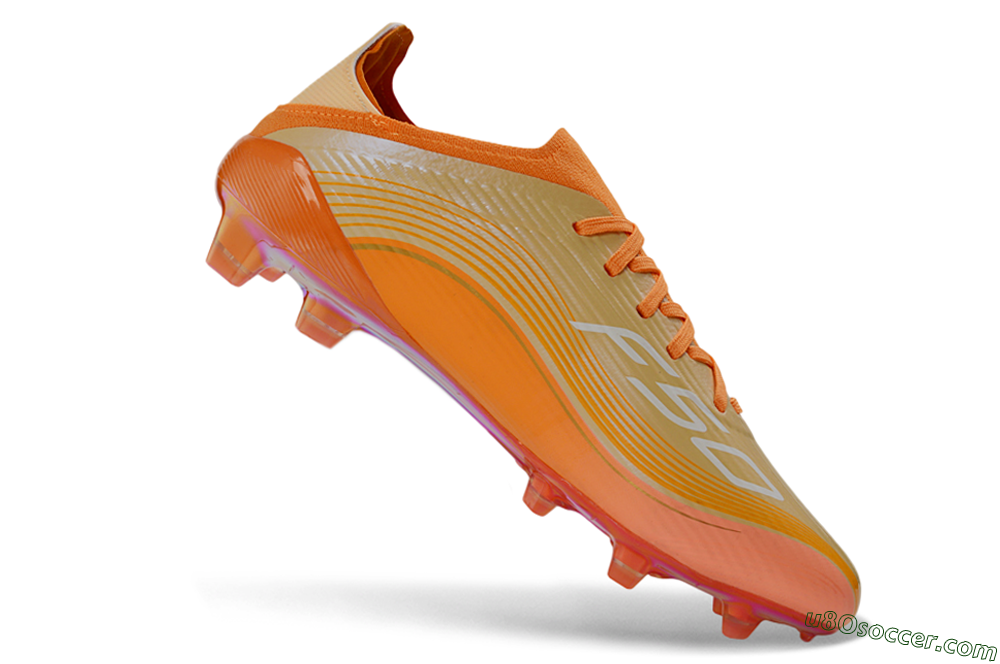 Adidas F50 Elite FG Firm Ground Soccer Cleats - Orange/Vibrant Sunset/Golden Flash 5