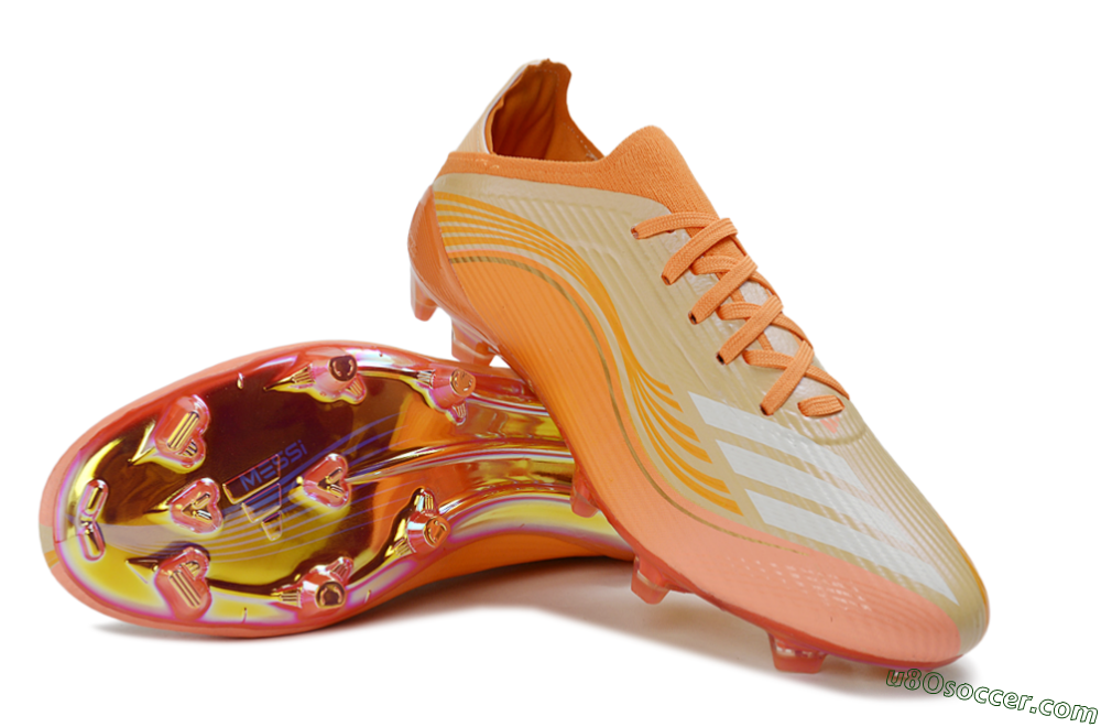Adidas F50 Elite FG Firm Ground Soccer Cleats - Orange/Vibrant Sunset/Golden Flash 4