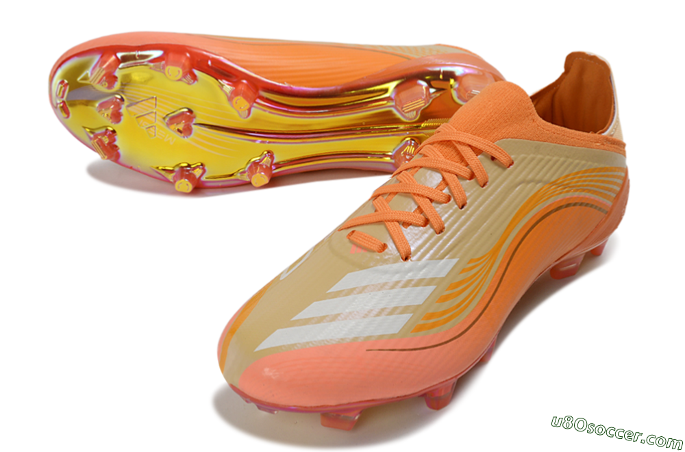 Adidas F50 Elite FG Firm Ground Soccer Cleats - Orange/Vibrant Sunset/Golden Flash 3