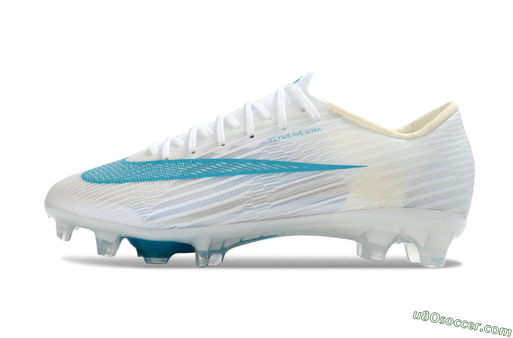 Nike Air Zoom Mercurial Superfly 11 Elite FG Firm Ground Soccer Cleats - White/Aqua Blue/Light Grey 2