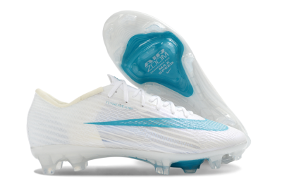 Nike Air Zoom Mercurial Superfly 11 Elite FG Firm Ground Soccer Cleats - White/Aqua Blue/Light Grey