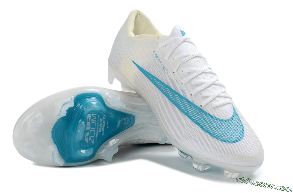 Nike Air Zoom Mercurial Superfly 11 Elite FG Firm Ground Soccer Cleats - White/Aqua Blue/Light Grey 3