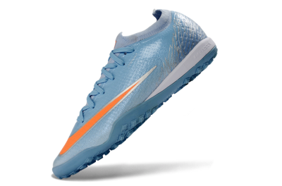 Nike Air Zoom Mercurial Vapor 17 Elite TF Artificial Turf Soccer Shoes - Blue/Sky Blue/Tangerine