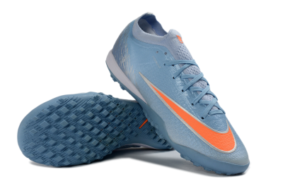 Nike Air Zoom Mercurial Vapor 17 Elite TF Artificial Turf Soccer Shoes - Blue/Sky Blue/Tangerine