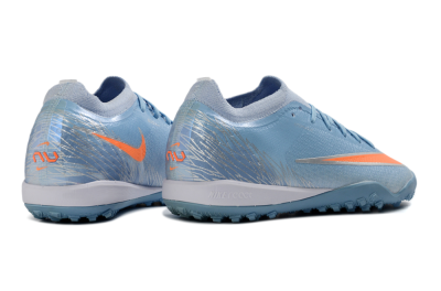 Nike Air Zoom Mercurial Vapor 17 Elite TF Artificial Turf Soccer Shoes - Blue/Sky Blue/Tangerine