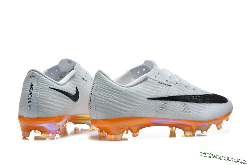 Nike Air Zoom Mercurial Superfly 11 Elite FG Firm Ground Soccer Cleats - White/Black/Flame Orange 5