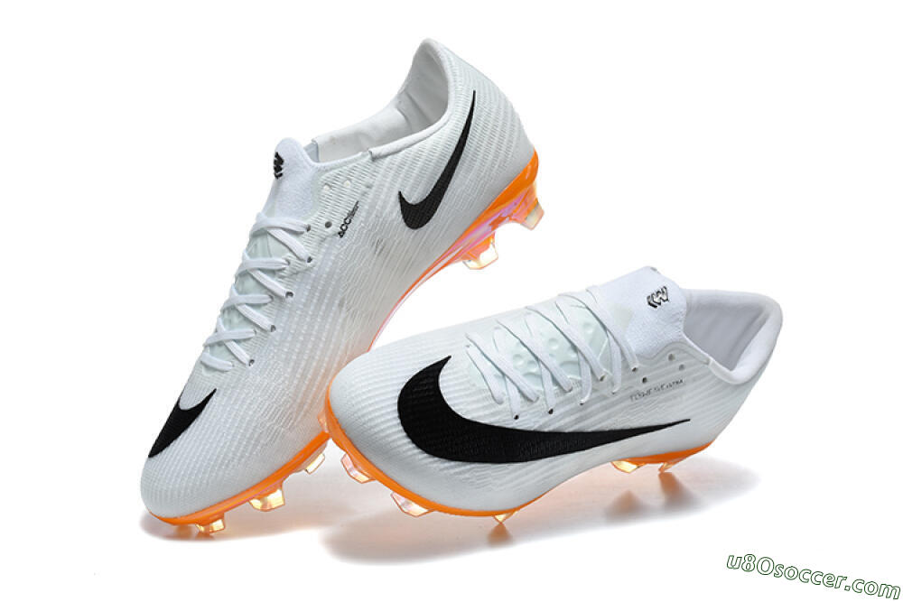 Nike Air Zoom Mercurial Superfly 11 Elite FG Firm Ground Soccer Cleats - White/Black/Flame Orange 3