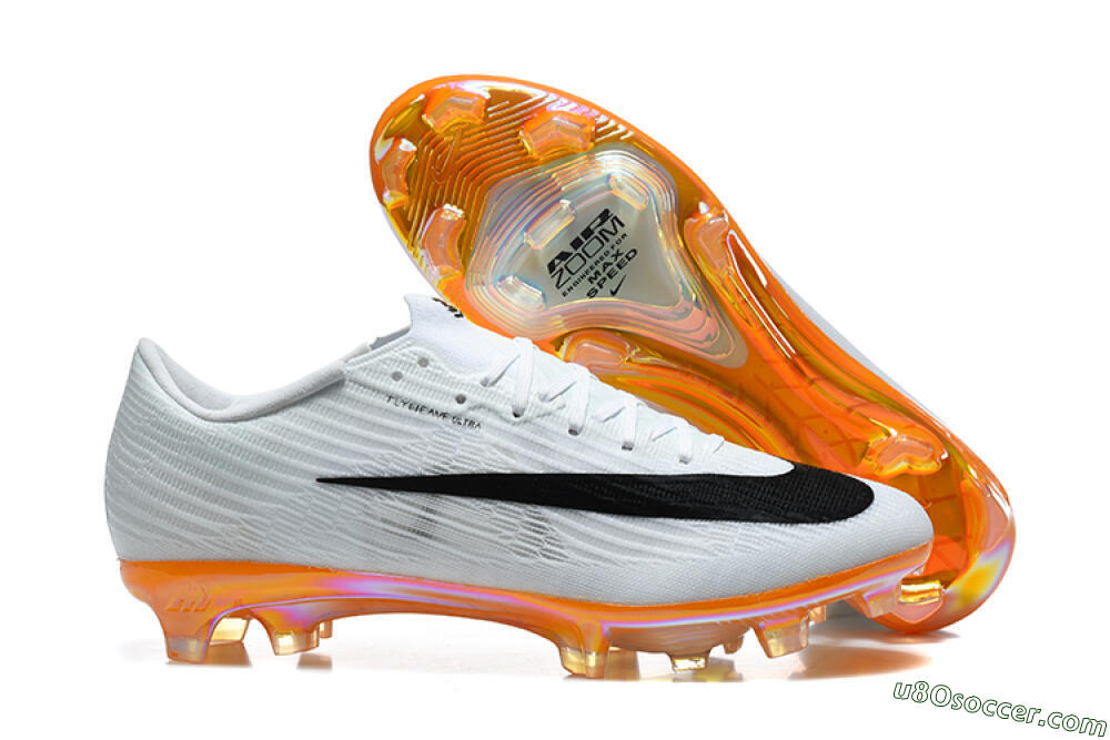 Nike Air Zoom Mercurial Superfly 11 Elite FG Firm Ground Soccer Cleats - White/Black/Flame Orange 1