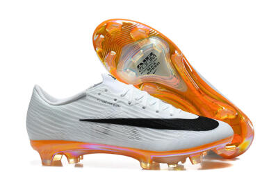 Nike Air Zoom Mercurial Superfly 11 Elite FG Firm Ground Soccer Cleats - White/Black/Flame Orange