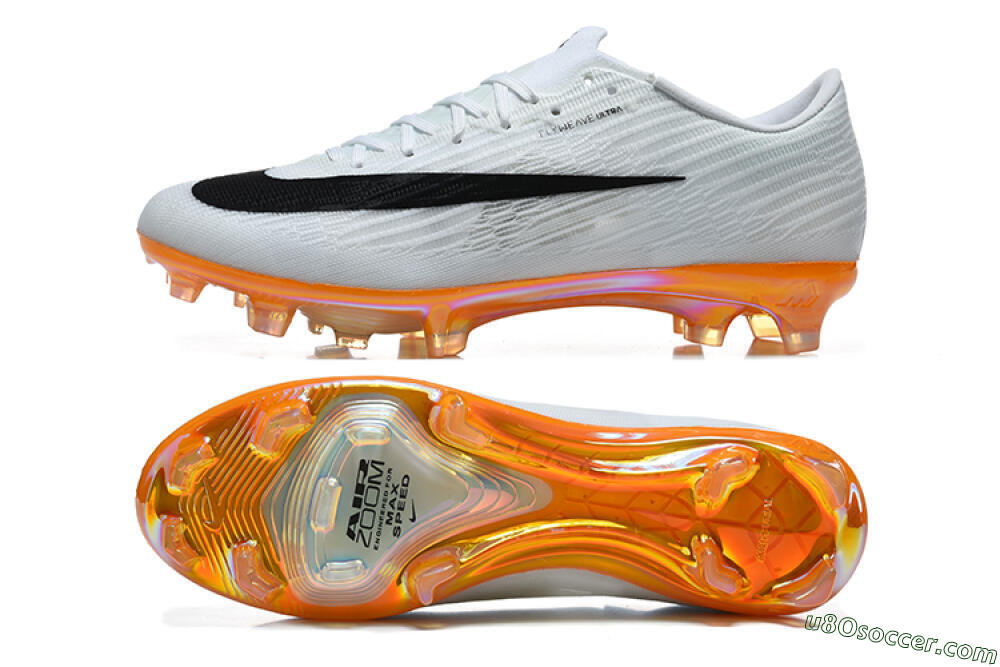 Nike Air Zoom Mercurial Superfly 11 Elite FG Firm Ground Soccer Cleats - White/Black/Flame Orange 0