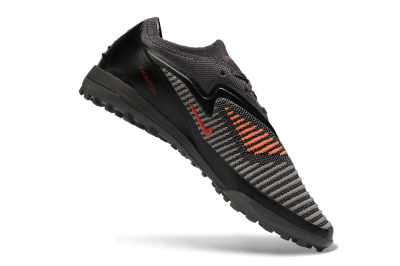 Nike Phantom 6 Elite Low TF Artificial Turf Soccer Shoes - Black/Electric Green/Charcoal Gray