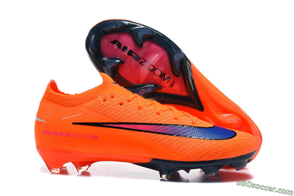 Nike Air Zoom Mercurial Vapor 16 Elite FG Firm Ground Soccer Cleats - Orange/Electric Orange/Deep Blue 1