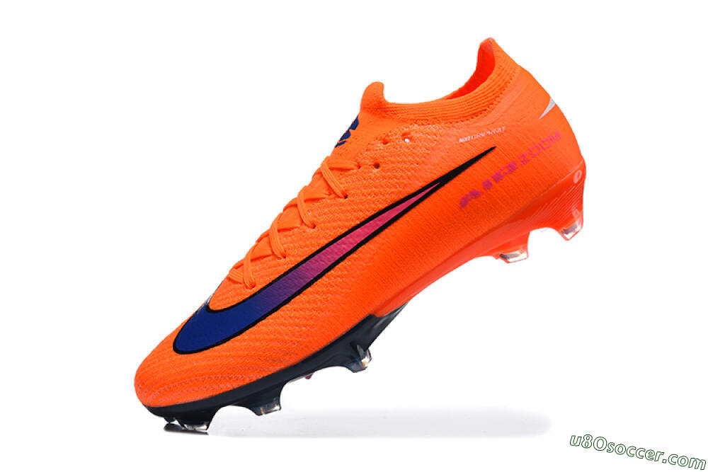 Nike Air Zoom Mercurial Vapor 16 Elite FG Firm Ground Soccer Cleats - Orange/Electric Orange/Deep Blue 8