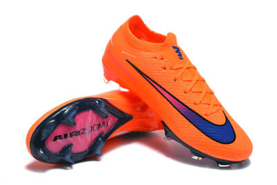 Nike Air Zoom Mercurial Vapor 16 Elite FG Firm Ground Soccer Cleats - Orange/Electric Orange/Deep Blue
