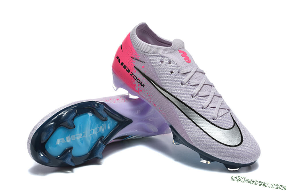Nike Air Zoom Mercurial Vapor 16 Elite FG Firm Ground Soccer Cleats - Purple/Neon Pink/Black 4