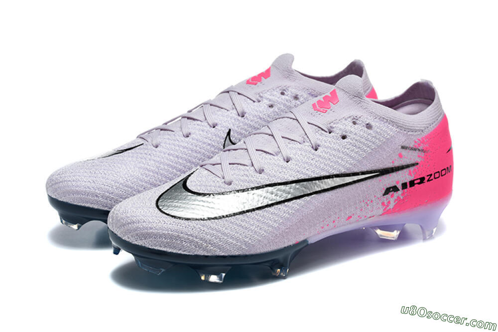 Nike Air Zoom Mercurial Vapor 16 Elite FG Firm Ground Soccer Cleats - Purple/Neon Pink/Black 5