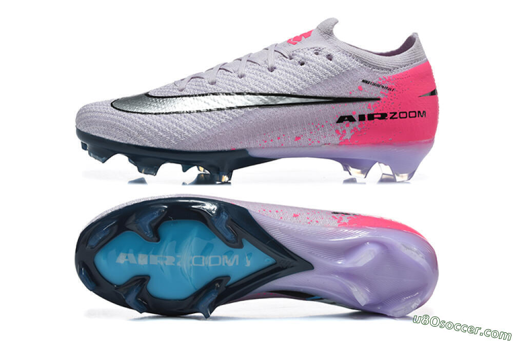 Nike Air Zoom Mercurial Vapor 16 Elite FG Firm Ground Soccer Cleats - Purple/Neon Pink/Black 0