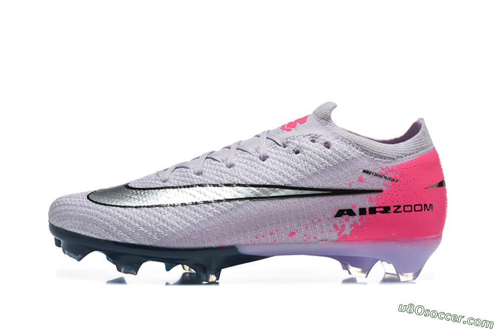 Nike Air Zoom Mercurial Vapor 16 Elite FG Firm Ground Soccer Cleats - Purple/Neon Pink/Black 2
