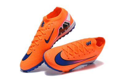 Nike Air Zoom Mercurial Vapor 16 Elite TF Artificial Turf Soccer Shoes - Orange/Royal Blue/Hot Pink
