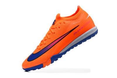 Nike Air Zoom Mercurial Vapor 16 Elite TF Artificial Turf Soccer Shoes - Orange/Royal Blue/Hot Pink