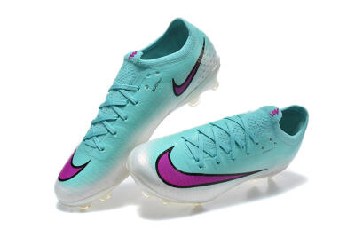 Nike Air Zoom Mercurial Vapor 17 Elite FG Firm Ground Soccer Cleats - Aqua/Vibrant Purple/Silver Grey