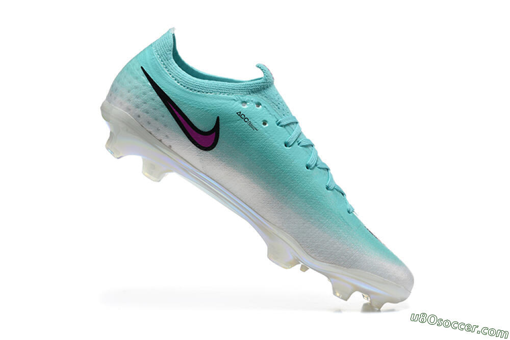 Nike Air Zoom Mercurial Vapor 17 Elite FG Firm Ground Soccer Cleats - Aqua/Vibrant Purple/Silver Grey 7