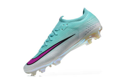 Nike Air Zoom Mercurial Vapor 17 Elite FG Firm Ground Soccer Cleats - Aqua/Vibrant Purple/Silver Grey