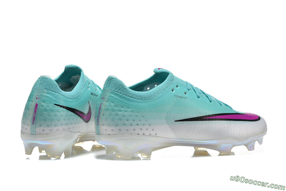 Nike Air Zoom Mercurial Vapor 17 Elite FG Firm Ground Soccer Cleats - Aqua/Vibrant Purple/Silver Grey 9