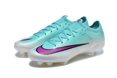 Nike Air Zoom Mercurial Vapor 17 Elite FG Firm Ground Soccer Cleats - Aqua/Vibrant Purple/Silver Grey