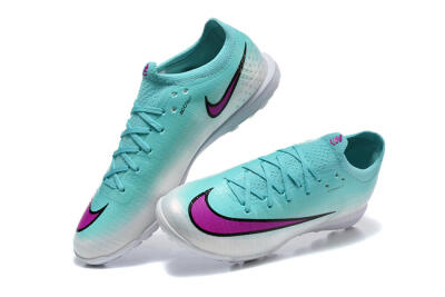 Nike Air Zoom Mercurial Vapor 17 Elite TF Artificial Turf Soccer Shoes - Aqua/Turquoise Dream/Purple Flash