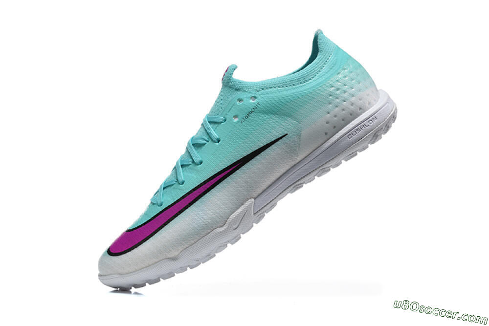 Nike Air Zoom Mercurial Vapor 17 Elite TF Artificial Turf Soccer Shoes - Aqua/Turquoise Dream/Purple Flash 8