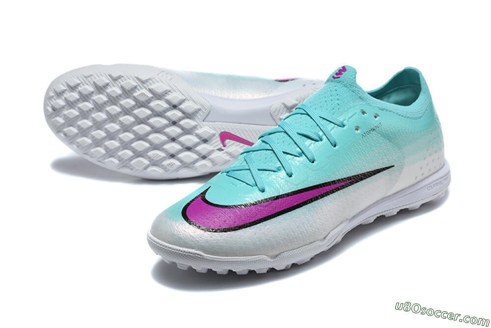 Nike Air Zoom Mercurial Vapor 17 Elite TF Artificial Turf Soccer Shoes - Aqua/Turquoise Dream/Purple Flash 3