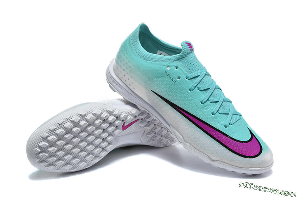 Nike Air Zoom Mercurial Vapor 17 Elite TF Artificial Turf Soccer Shoes - Aqua/Turquoise Dream/Purple Flash 4