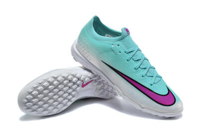 Nike Air Zoom Mercurial Vapor 17 Elite TF Artificial Turf Soccer Shoes - Aqua/Turquoise Dream/Purple Flash
