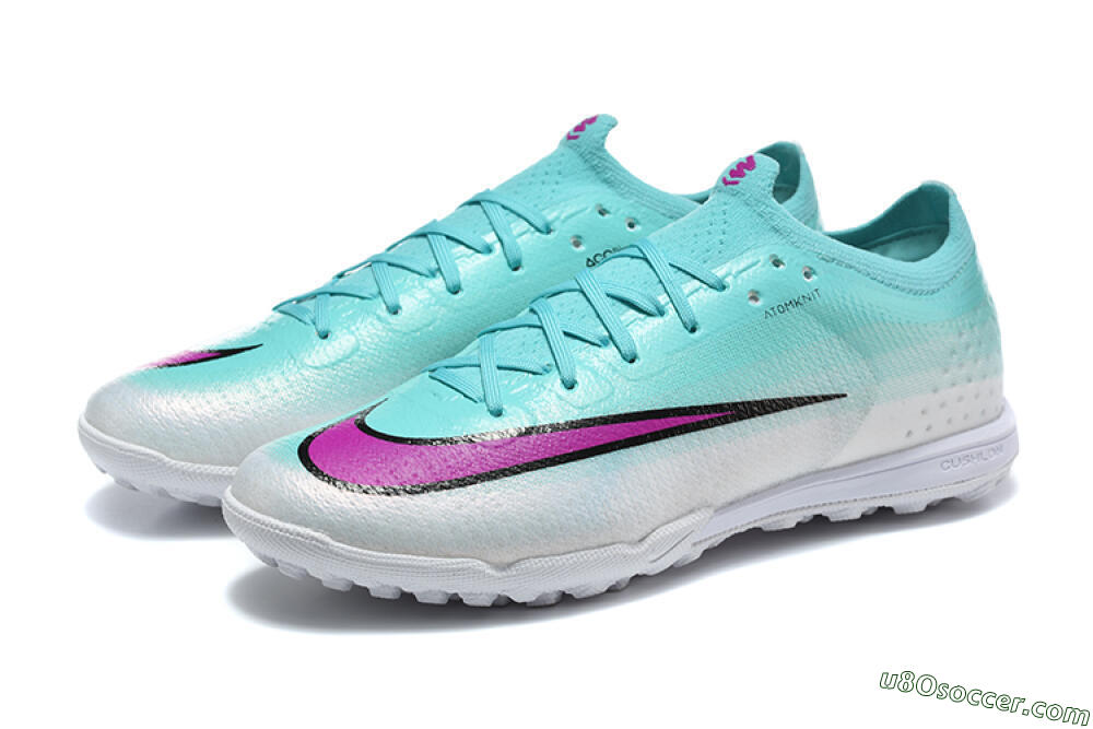 Nike Air Zoom Mercurial Vapor 17 Elite TF Artificial Turf Soccer Shoes - Aqua/Turquoise Dream/Purple Flash 5
