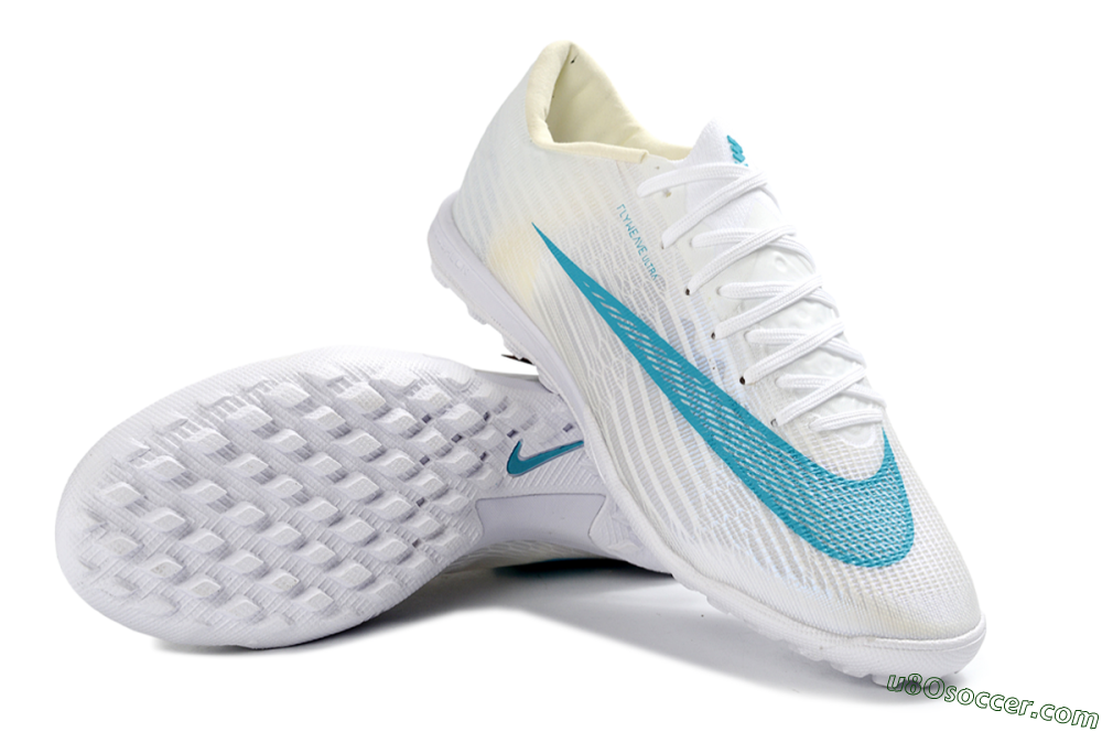 Nike Air Zoom Mercurial Superfly 11 Elite TF Artificial Turf Soccer Shoes - White/Aqua Breeze/Icy Blue 3