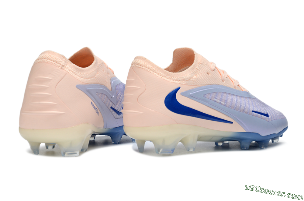 Nike Phantom 6 Elite Low FG Firm Ground Soccer Cleats - Pink/Sky Blue/Soft Peach 6