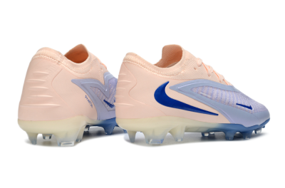Nike Phantom 6 Elite Low FG Firm Ground Soccer Cleats - Pink/Sky Blue/Soft Peach