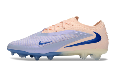 Nike Phantom 6 Elite Low FG Firm Ground Soccer Cleats - Pink/Sky Blue/Soft Peach