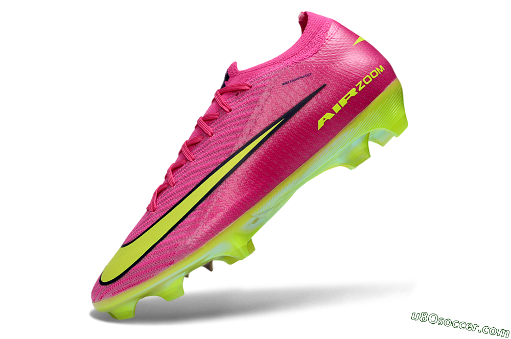 Nike Air Zoom Mercurial Vapor 16 Elite FG Firm Ground Soccer Cleats - Pink/Lime Green/Hot Pink 5