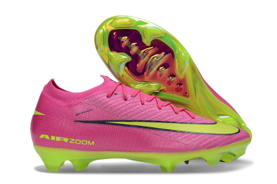 Nike Air Zoom Mercurial Vapor 16 Elite FG Firm Ground Soccer Cleats - Pink/Lime Green/Hot Pink