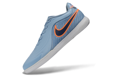 Nike Tiempo Legend 11 Pro IC Indoor & Futsal Soccer Shoes - Blue/Sky Blue/Neon Orange