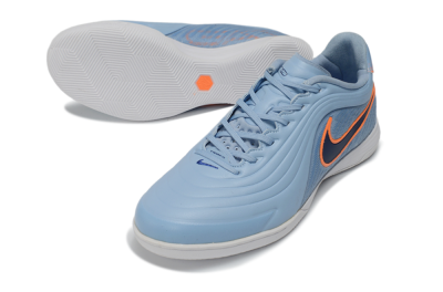 Nike Tiempo Legend 11 Pro IC Indoor & Futsal Soccer Shoes - Blue/Sky Blue/Neon Orange
