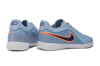 Nike Tiempo Legend 11 Pro IC Indoor & Futsal Soccer Shoes - Blue/Sky Blue/Neon Orange