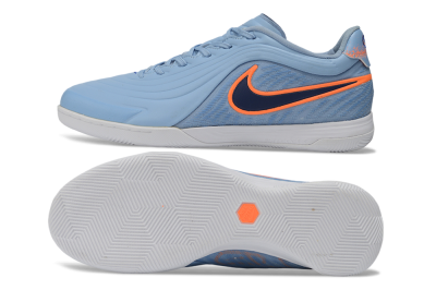 Nike Tiempo Legend 11 Pro IC Indoor & Futsal Soccer Shoes - Blue/Sky Blue/Neon Orange