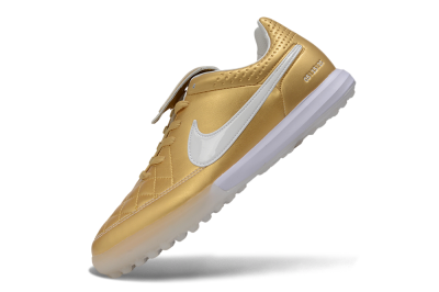 Nike Tiempo Legend SE TF Artificial Turf Soccer Shoes - Gold/Bright Gold/White