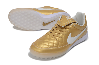 Nike Tiempo Legend SE TF Artificial Turf Soccer Shoes - Gold/Bright Gold/White